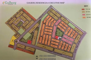 A Executive Map Of Gulberg Residencia Islamabad