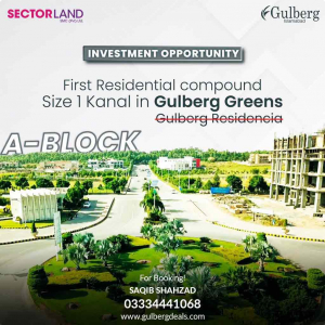 1 Kanal Residential Compound In A Block, Gulberg Greens, Islamabad