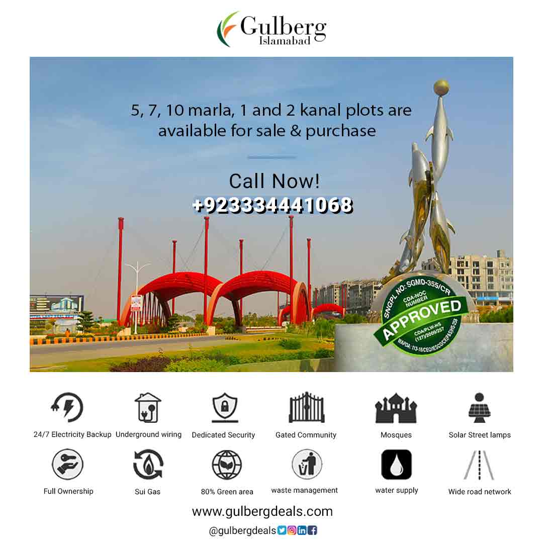 Plots For Sale in Gulberg Green Islamabad