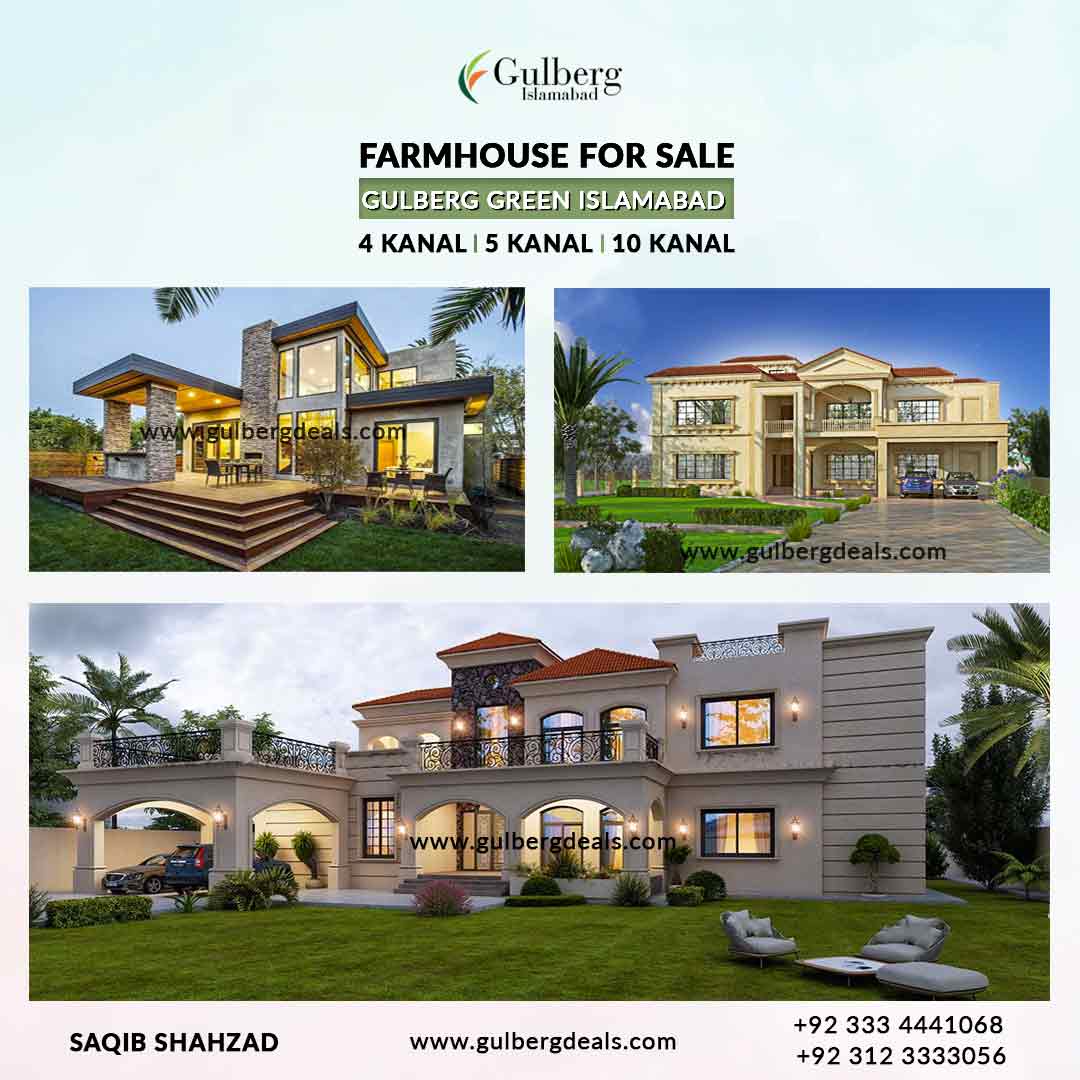 Gulberg Green Islamabad Farmhouses For Sale