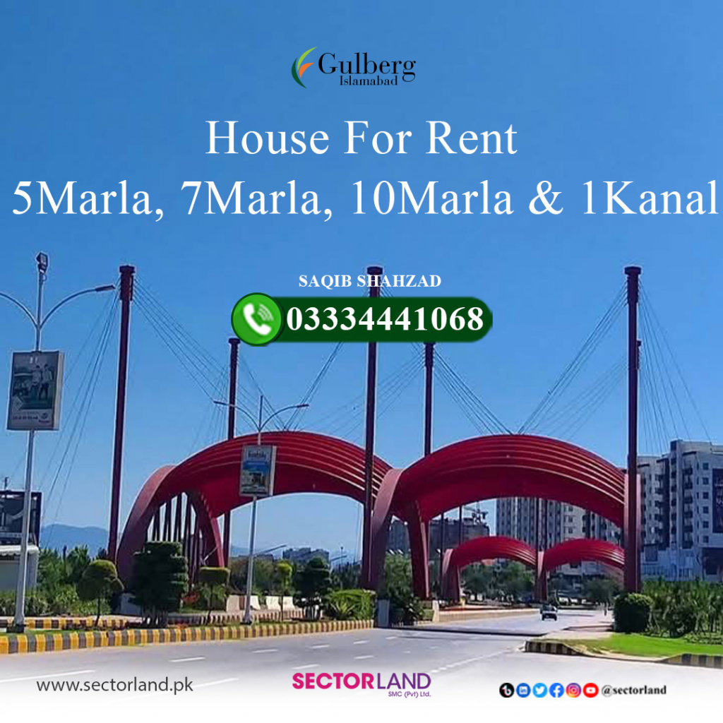 5marla, 7marla, 10marla, and 1 kanal house portion for rent in Gulberg Green Islamabad
