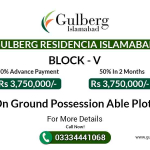 Gulberg V Block 5 Marla Plot Price