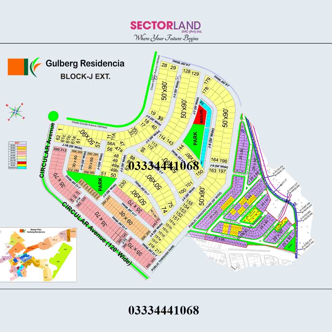5 Marla J Block Extension Map