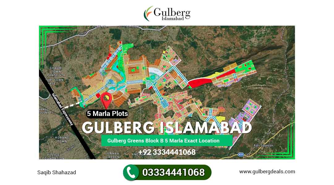 Gulberg Islamabad B Greens 5 Marla Location